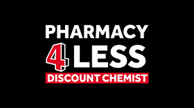 Pharmacy 4 Less Discount Chemist Logo